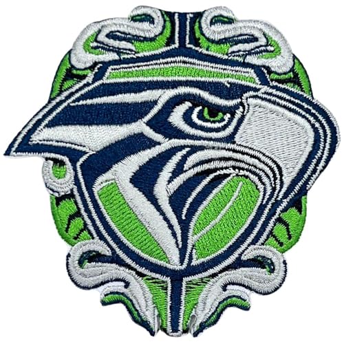 Siam Accs Rugby Fans Seattle Logo Runde Form Patch Stickerei American Football Fan Favorite Team Eisen auf Nähen auf Patch von Generic