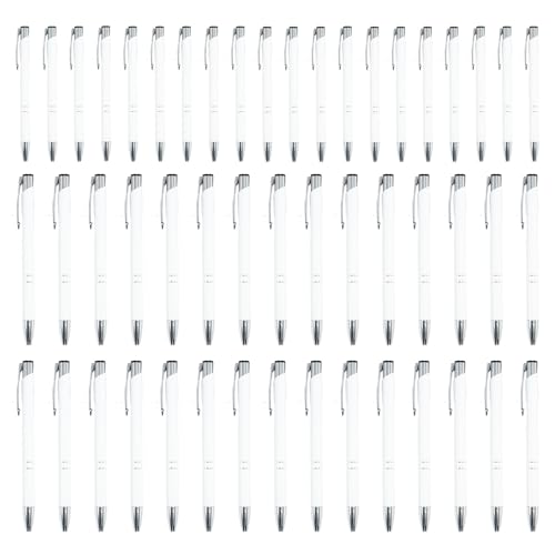 Signaturkugelschreiber,50x Metall Kugelschreiber Set - Vielseitiges Schreibset Mit Silberner Klipp Für Experten, Lehrer, Schüler, Reisen, Schule, Büro & Meetings Signaturkugelschreiber,50x Metall Kugelschreiber Set - Vielseitiges Schreibset Mit Silberner Klipp Für Experten, Lehrer, Schüler, Reisen, Schule, Büro & Meetings von Generic