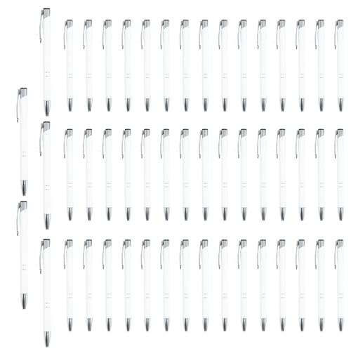 Signaturkugelschreiber - 50er-Set Edelstahl-Kugelschreiber - Funktionaler Schreibgeräte Mit Silberner Clip Für Hochzeit, Alltag, Schule & Berufseinsatz - Elegantes Design Für Schüler, Studenten Und Ge Signaturkugelschreiber - 50er-Set Edelstahl-Kugelschreiber - Funktionaler Schreibgeräte Mit Silberner Clip Für Hochzeit, Alltag, Schule & Berufseinsatz - Elegantes Design Für Schüler, Studenten Und Ge von Generic