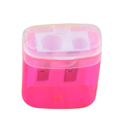 Silberstift Für Plastik Planer Two-hole Student Rotating Sharpener Sharpener Schreibwaren Bleistift Büro & Schreibwaren (Pink, One Size) von Generic