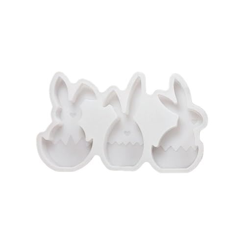 Silikonform Hase Silikonformen Gießformen Frühling Silikonform Gussformen 3 Stück Set Osterhasen Gießform Hase 1PC von Generic