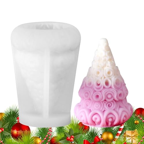 Silikonformen für Weihnachtsbaum für Harz, Weihnachtsbaum Silikonform Fondant-Kuchenform | Epoxidharz Seifenform, Wachs, Weihnachtsbaum, für Handwerk von Generic