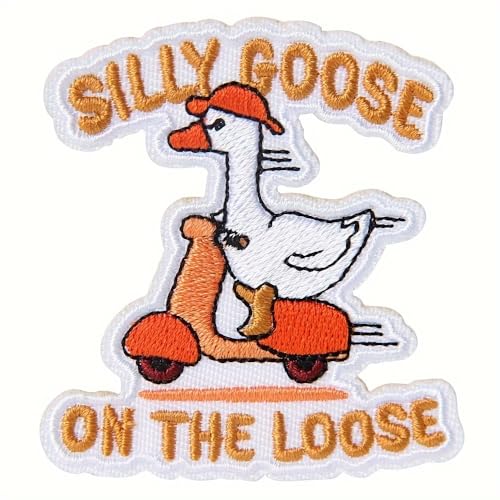 Silly Goose On The Loose Iron on Patch 6.3 cm x 5.9 cm Embroidered Design for Clothing Backpacks Hats Silly Goose On The Loose Iron on Patch 6.3 cm x 5.9 cm Embroidered Design for Clothing Backpacks Hats von Generic