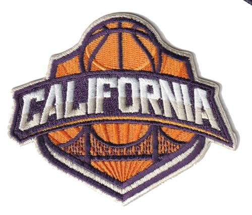 Smc Store Aufnäher mit California-Stadt-Logo, bestickt, Basketball-Fan, Lieblings-Team, zum Aufbügeln oder Aufnähen von Generic