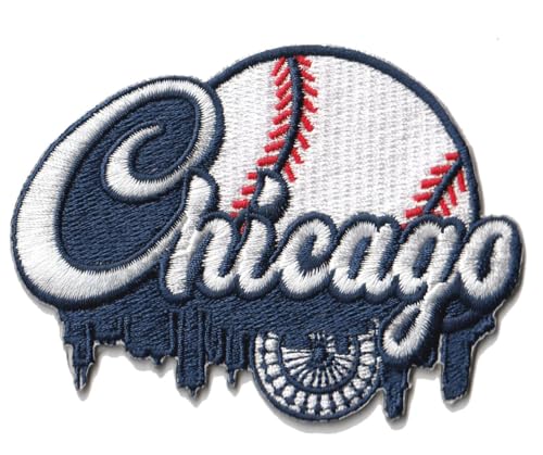 Smc Store City of Chicago Baseball-Logo, bestickt, Baseball-Fan, Lieblings-Team, zum Aufbügeln oder Aufnähen von Generic