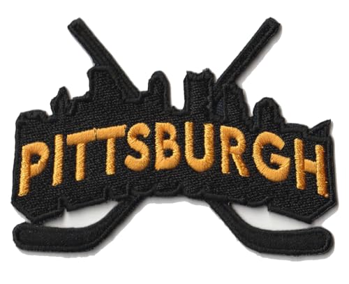 Smc Store Pittsburgh City Logo Patch Stickerei Hockey Fan Favorite Team Iron On Sew On Embroidered Patch von Generic