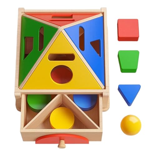 Sortierspielzeug für Babys | Mehrere Farben Formen Puzzlespielzeug, Sortierbox Holzspielzeug | Verbessert das kognitive Wachstum. Farbsortierbox für geometrische Formen für und Mädchen von Generic