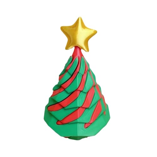 Spiralförmiges Weihnachtsbaum-Zappelspielzeug, Impossible Cone,Durchreiche-Weihnachtsbaum-Skulptur - Spiralkegel-Zappelspielzeug, rot-grüner Unendlichkeits-Spiralbaum, lustige Tischdekoration für Weih von Generic