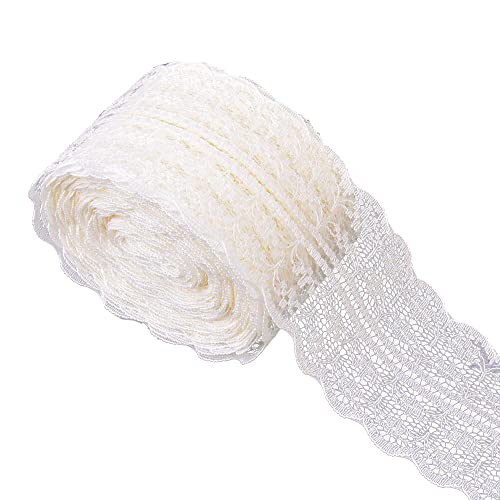 Spitzenband Band Vintage Spitzenband Spitzenbesatz Dekoratives Band Vintage Hochzeitsdeko Band Spitzenstoff Band Band für DIY Handwerk Ho Dekor - 4,5 cm * 10 m - Grau Ausgezeichnet Schön und praktisch von Generic