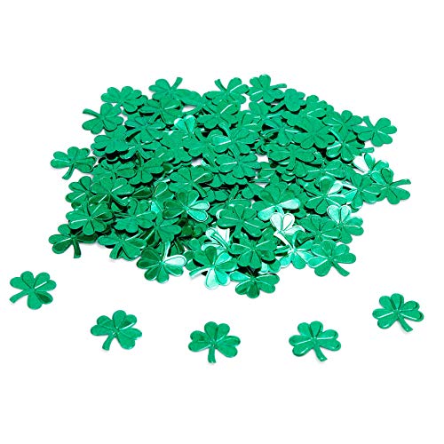 St Patricks Day Konfetti Glitter Kleeblatt Konfetti Tisch Dekorationen Irland Party Klee Konfetti Grün Ornamente Dekor Küche St. Patricks Day Rustikal Dekoration von Generic