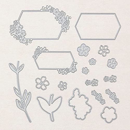 Stempel und Stanzformen for DIY-Scrapbooking, geprägtes Papier, Kartenherstellung, Blumen, transparente Stempel(Cutting Dies) von Generic