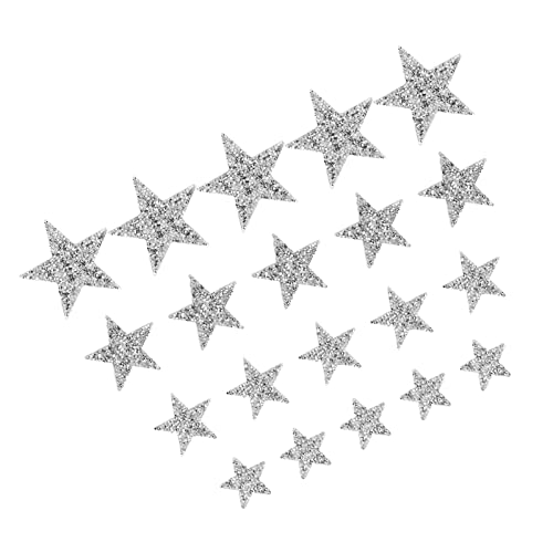 Sternflecken, Exquisites Wunderschönes Eisen auf Flecken auf Flecken auf den 20pcs Strassstern -Sternflecken Strsestone Applique -Patches für Jackenbeutel Sternflecken, Exquisites Wunderschönes Eisen auf Flecken auf Flecken auf den 20pcs Strassstern -Sternflecken Strsestone Applique -Patches für Jackenbeutel von Generic