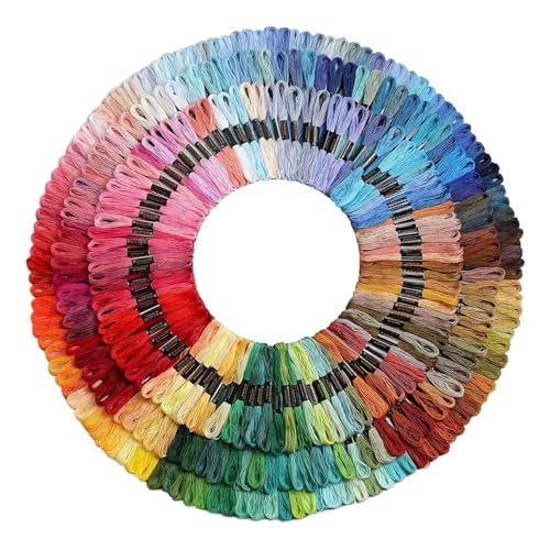 Stickmaschine | Baumwolle zum Sticken – Bastelzubehör mehrfarbig Handnähen für alle Altersgruppen Projekte Zuhause Quilting Stickmaschine | Baumwolle zum Sticken – Bastelzubehör mehrfarbig Handnähen für alle Altersgruppen Projekte Zuhause Quilting von Generic