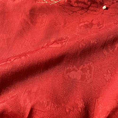 Stoff-Kollektion Satin Satin-Brokat-Seiden-Jacquardstoff, süßes kleines Kaninchen, das Gras frisst, antike Kleidung, Oberteil, Kleid, Sachet, Cheongsam, zarter handgefertigter chinesischer Kunststoff von Generic