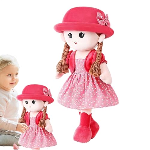 Stoffpuppen Für Mädchen, Little Sweet Hearts Interactive Toy Auf Der Suche Nach Mädchen, 35 cm Plüschfiguren, Fairy Prinzessin SAH Puppe Mit Abnehmbarer Kleidung, Rock Und Estrich Aus von Generic