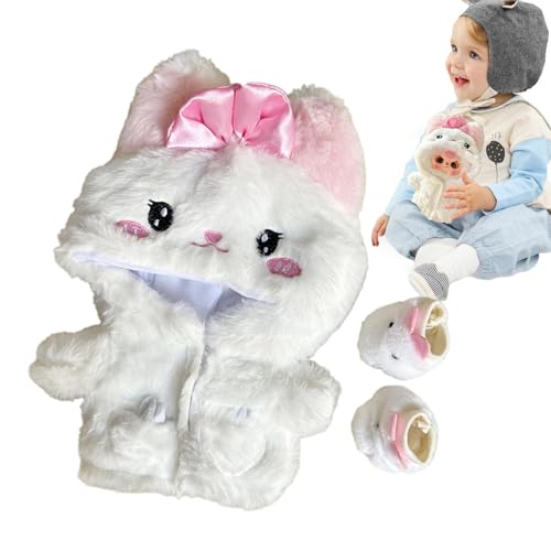 Stofftierkleidung – Teddybärenbekleidung, Plüschpuppenkostüme | Babypuppen-Zubehör, Babydoll-Kleidung, Puppen-Outfit für Thementreffen, Tierpuppen, tägliche Verkleidung, besondere Feste, Partys von Generic