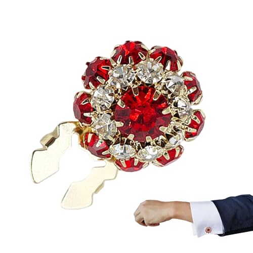 Strass-Knopfabdeckungen, Knopfabdeckungen für Damen, Blusen, abnehmbare Hemdknöpfe, Schmuck, ausgefallene Kristallknöpfe für Kleidung, dekorative Knöpfe zum Basteln, D IY von Generic