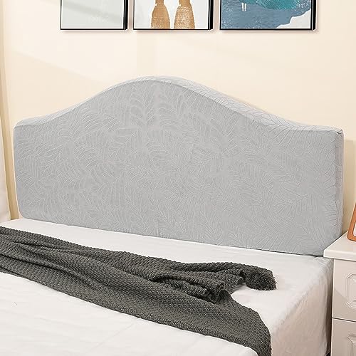 Stretch Kopfteilbezug für Bett quadratischer Kopfteilbezug aus Jacquardstoff für gepolstertes Kopfteil staubdichte Schutzhülle für Doppel/Einzel/Kingsize Betten (#1 130–150 cm) von Generic