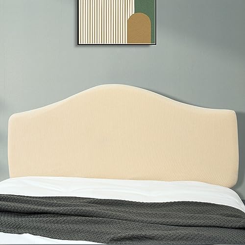 Stretch Kopfteilbezug für Bett quadratischer Kopfteilbezug aus Jacquardstoff für gepolstertes Kopfteil staubdichte Schutzhülle für Doppel/Einzel/Kingsize Betten (B 110–120 cm) von Generic