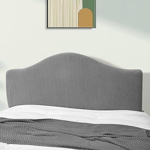 Stretch Kopfteilbezug für Bett quadratischer Kopfteilbezug aus Jacquardstoff für gepolstertes Kopfteil staubdichte Schutzhülle für Doppel/Einzel/Kingsize Betten (D 110–120 cm) von Generic