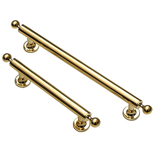 Stück Goldfarbene Möbelgriffe aus massivem Messing, Kommodengriffe und Schubladengriffe für Kleiderschrank und Schlafzimmer 96–224 mm Gold-160 mm/6,3 Zoll von Generic