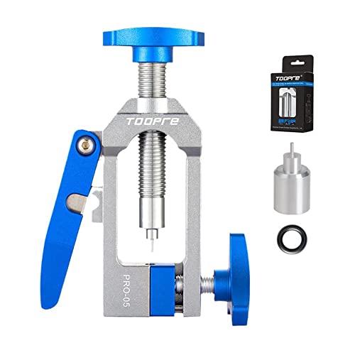 TOOPRE Fahrrad Hydraulische Scheibenbremse Öl Nadel Werkzeuge T-Presse Werkzeug Einsetzen Installation Treiber Olivenschlauch D8R7 Kopf Einsatz Anschluss von Generic