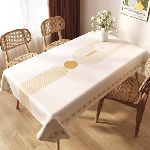 Table Cloth Rechteckige 140x140cm, Abwaschbar Küchentischdecke, Tischtuch mit Lotuseffekt, Bügelfreie Tischdecke, Pflegeleicht Fleckenabweisend Tischdecken, für Wohnzimmer, Esszimmer von Generic