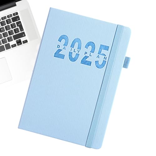 Tagesplaner, Tagesplaner A5 2025 | A5 Kalender Planer Planer Planer Notizblock - Kalender mit strukturiertem Design Vertikal für Geschäftsreise, Zuhause, Schule, Arbeitsbereich, v von Generic