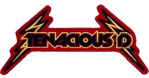 Tenacious D Patch (4,75 Zoll) Stickerei zum Aufbügeln oder Aufnähen Abzeichen Rock Band Logo Wappen Emblem Perfekt für Taschen, Jacken, Hüte, handgefertigte DIY Geschenk Patches von Generic