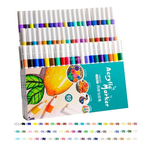 Textilmarker für Kinder - Handwerkliche Filzstifte mit feiner Spitze, wasserdicht, schnell trocknend, für Papier, Keramik, Steine, Rucksäcke - Kunstmaterialien, Marker für kreative Ideen u Textilmarker für Kinder - Handwerkliche Filzstifte mit feiner Spitze, wasserdicht, schnell trocknend, für Papier, Keramik, Steine, Rucksäcke - Kunstmaterialien, Marker für kreative Ideen u von Generic