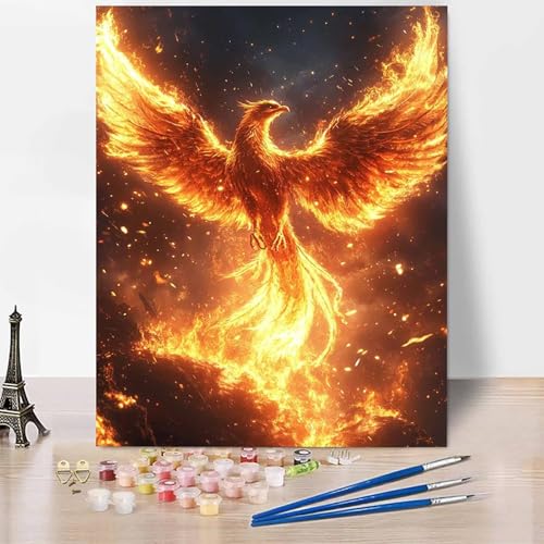 Tier Malen Nach Zahlen Erwachsene PhöNix Malen Nach Zahlen Kreativ Set Erwachsene 30 x 40 cm, Leinwand Ölgemälde Bastelset mit Pinsel und Farben für Deko, Geschenke für Frauen, Ohne Rahmen -XY664 Tier Malen Nach Zahlen Erwachsene PhöNix Malen Nach Zahlen Kreativ Set Erwachsene 30 x 40 cm, Leinwand Ölgemälde Bastelset mit Pinsel und Farben für Deko, Geschenke für Frauen, Ohne Rahmen -XY664 von Generic