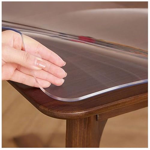 Tischdecke Transparent Tischfolie 2mm Glasklar Folie Tischschutz 140x140cm Wasserdicht Abwaschbar TPU Folie Fettdicht Tischschutzfolie Tischdecke Transparent Tischfolie 2mm Glasklar Folie Tischschutz 140x140cm Wasserdicht Abwaschbar TPU Folie Fettdicht Tischschutzfolie von Generic