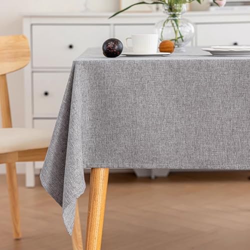 Tischdecke Wasserabweisend 90x140cm, Tischtuch Polyester Lotuseffekt, Tischdecke Abwaschbar, für Küche, Esszimmer, Picknick, Outdoor, Garten von Generic