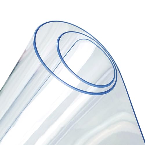 Tischfolie 3.0 mm dick Tischdecke Transparent PVC Plastik-Tischdecken für Küche Outdoor Wasserdicht Abwaschbar Tischschutz Schutztischdecke(15x23"=40x60cm) von Generic