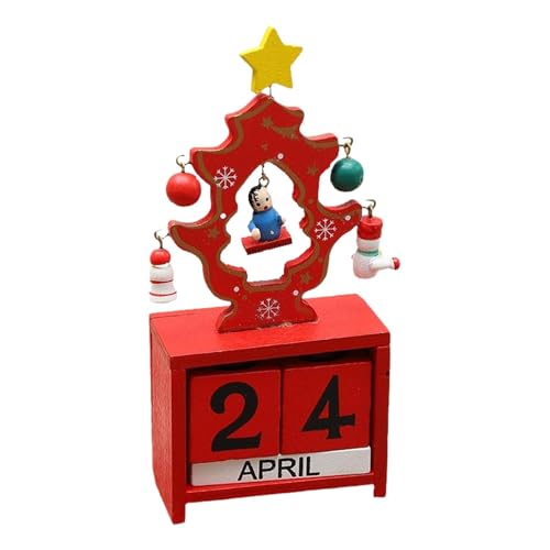 Tischkalenderblöcke – Weihnachts-Countdown-Kalender | Weihnachts-Countdown-Adventskalender Aus Holz – Desktop-Kalenderblöcke Für Die Weihnachtsdekoration von Generic