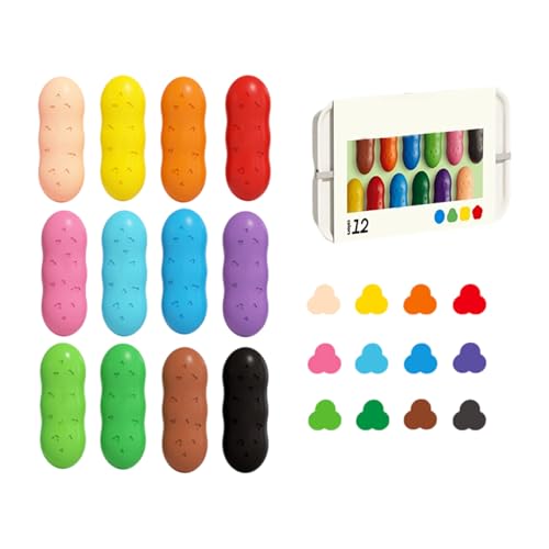 Toddler Bleistifte Set | Bleistifte für waschbar - Easy-Grip, 12 Farben, Ausmalen für die Osterklasse der Klasse Toddler Bleistifte Set | Bleistifte für waschbar - Easy-Grip, 12 Farben, Ausmalen für die Osterklasse der Klasse von Generic