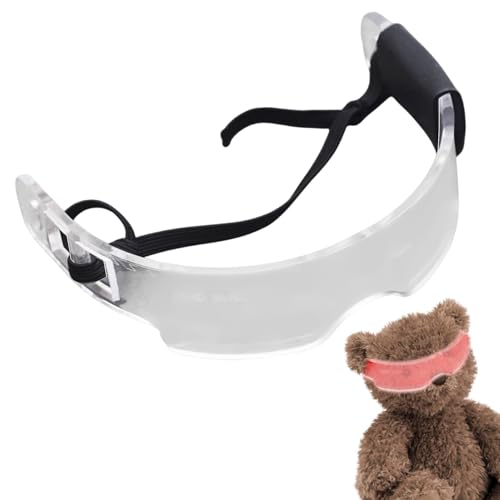 Toy Brillen Für Puppen - Beleuchtete Linsen -Linsen -Stoff -Puppen -Brillen - Cool Dolls Eyewear, Cosplay -Accessoires Für 5,9 Zoll Und Andere Artikelpuppen von Generic