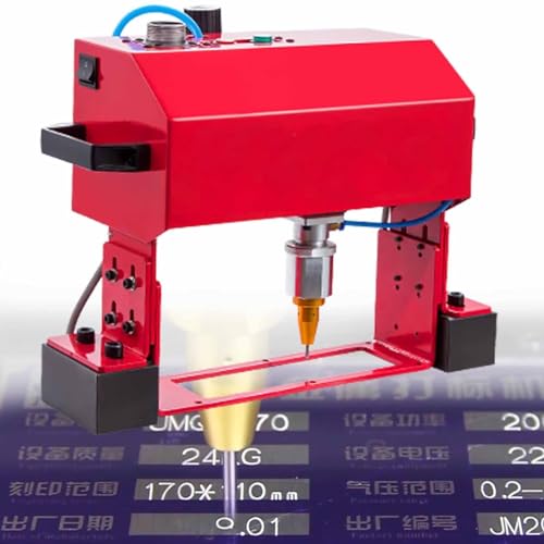 Tragbare Pneumatische Nadelpräger Markiermaschine Pneumatische Markiermaschine Pneumatische Markiermaschine, tragbarer Tintenstrahldrucker, Metallmarkierungs-Graviermaschine, Punktmarkierung von Generic