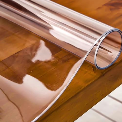 Transparente Tischdecke PVC-Tischschutz, Kristallklare, wasserdichte und hitzebeständige Tischfolie, Kratzfeste, abwaschbare Schutzfolie für Büro- und Couchtische (Dicke 2 mm, 40 x Transparente Tischdecke PVC-Tischschutz, Kristallklare, wasserdichte und hitzebeständige Tischfolie, Kratzfeste, abwaschbare Schutzfolie für Büro- und Couchtische (Dicke 2 mm, 40 x von Generic