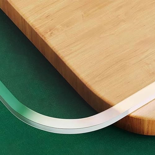 Transparente Tischdeckenfolie 1 mm 2 mm, kristallklar, wasserdichter Tischschutz, Kratzfest und abwaschbar, benutzerdefinierte Größe, abgerundete Ecken und Anti-Rutsch-Matte für Ka Transparente Tischdeckenfolie 1 mm 2 mm, kristallklar, wasserdichter Tischschutz, Kratzfest und abwaschbar, benutzerdefinierte Größe, abgerundete Ecken und Anti-Rutsch-Matte für Ka von Generic