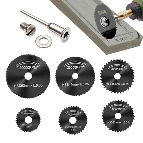 Trennscheibe für rotierendes Werkzeug, Metallschneidräder | 6-teiliges Werkzeugset für Schneidräder, Metallscheiben für die Holzbearbeitung zur Herstellung von Dekorationen aus von Generic