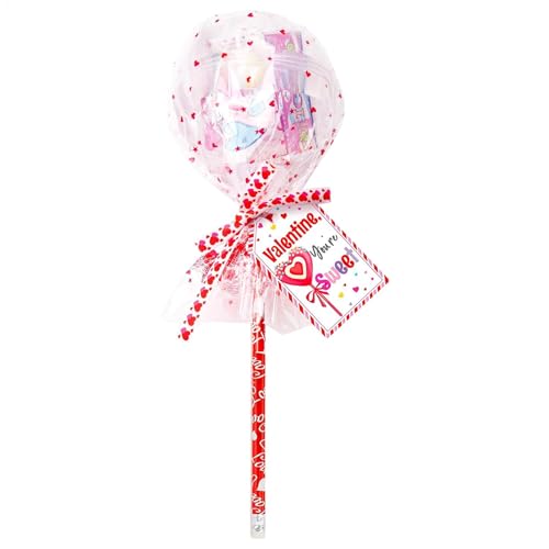 Valentinstag-Briefpapier-Set, Valentinstag-Briefpapier-Set | 24er-Pack Party-Briefpapier-Goodie-Bags | Kreatives Schul-Austausch-Geschenkpapier für Kinder für Kinderpartys, Valentinstag von Generic