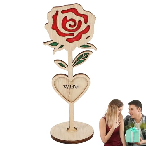 Valentinstag-Tischschild, Tischdekorationen zum Valentinstag | Tischschilder für romantische Tischdekoration – Holzhandwerk mit S-Zeichen, T-Zentren von Generic