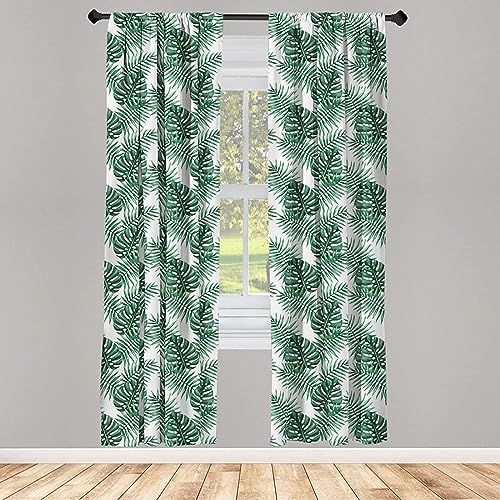 Verdunkelungsvorhänge 3D Digitaldruckvorhänge Für Curtain Regenwaldvorhänge, Palmen Und Exotische Pflanzen 200cm lang 170cm Breite Vorhänge Für Wohnkultur von Generic