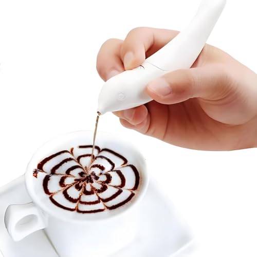 Vogelförmige Kaffeekunst-Schablone, wiederverwendbar, lebensmittelechter Kunststoff, Puderspender | DIY anpassbares Latte-Dekor-Werkzeug mit abnehmbarem Pulverschlitz (14 cm) von Generic