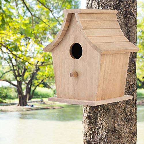 Vogelhaus, Holz-Vogelhaus, Brutkasten, Hängendes Vogelhaus, Heimtierbedarf für Papageien, Wellensittiche, Kleine Vögel von Generic