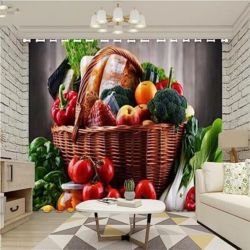 Vorhang Blickdicht 3D Druck Tafel Muster Verdunkelungsvorhänge Gemüse Tomaten Paprika Gardinen Mit Ösen Schlafzimmer Kinderzimmer Hotel Wohnzimmer T Vorhang Blickdicht 3D Druck Tafel Muster Verdunkelungsvorhänge Gemüse Tomaten Paprika Gardinen Mit Ösen Schlafzimmer Kinderzimmer Hotel Wohnzimmer T von Generic