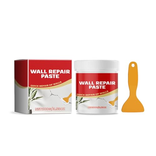 Wall Repair Paste, Wandpaste, einfach anzuwendender Flicken für Risse und Löcher, glatte Oberfläche, für Heimwerkerarbeiten (Red) von Generic