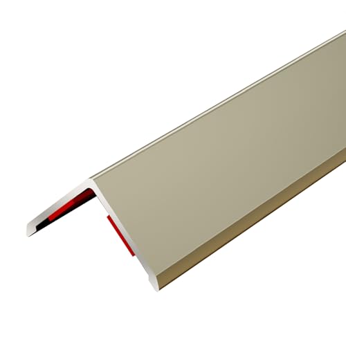 Wandeckenschutz für Wände aus Aluminiumlegierung L Form Eckschutz 90° Streifen für Wohnzimmerdekoration Belastung mit Spezialkleber(Gold,100 * 1.5cm) von Generic