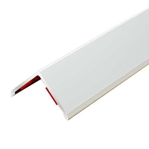 Wandeckenschutz für Wände aus Aluminiumlegierung L Form Eckschutz 90° Streifen für Wohnzimmerdekoration Belastung mit Spezialkleber(Gray,100 * 1.5cm) von Generic